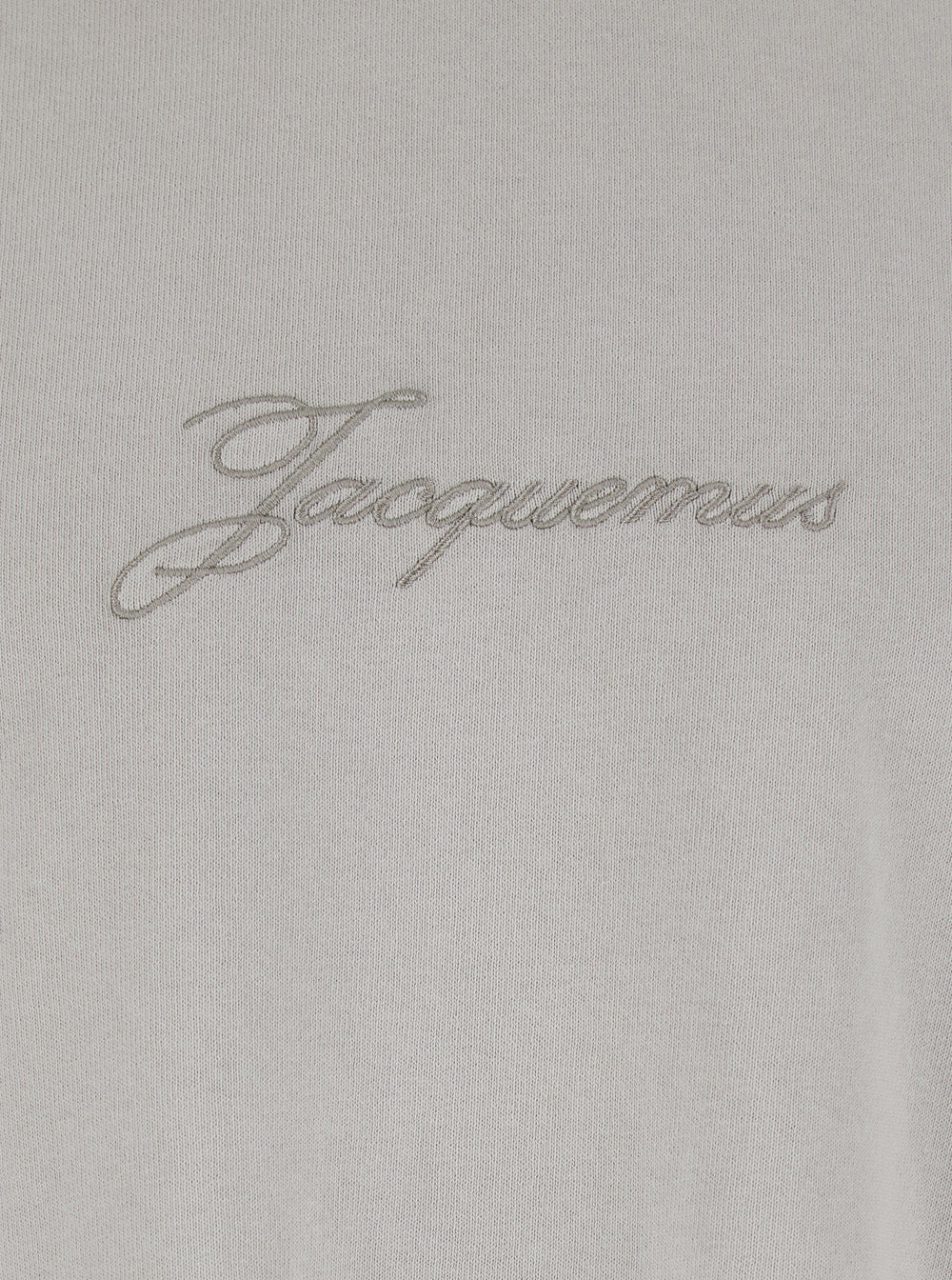 Le T-Shirt Pigmento Grey Crew Neck with Logo Lettering on the Front in Gray Cotton for Men Tshirts And Polo Shirts