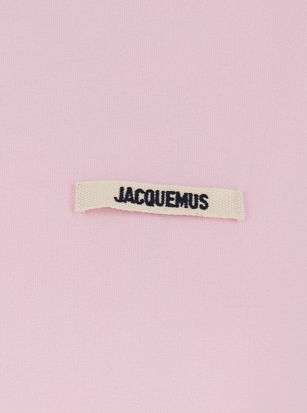 Le T-Shirt Gros Grain pink crew neck with logo patch on the front in cotton for women Tshirts And Polo Shirts