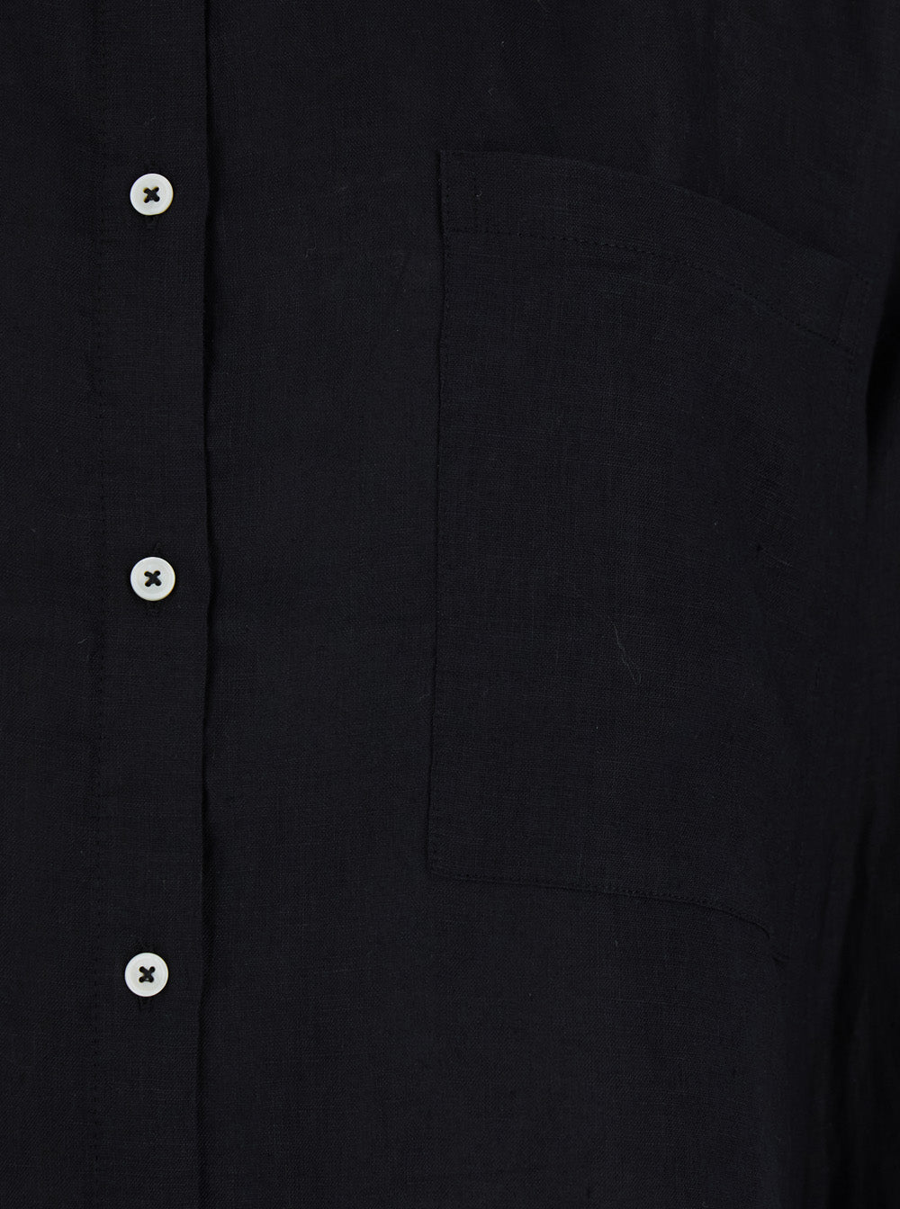 Black Blouse with Long Sleeves and Back Closure Shirts Blouses
