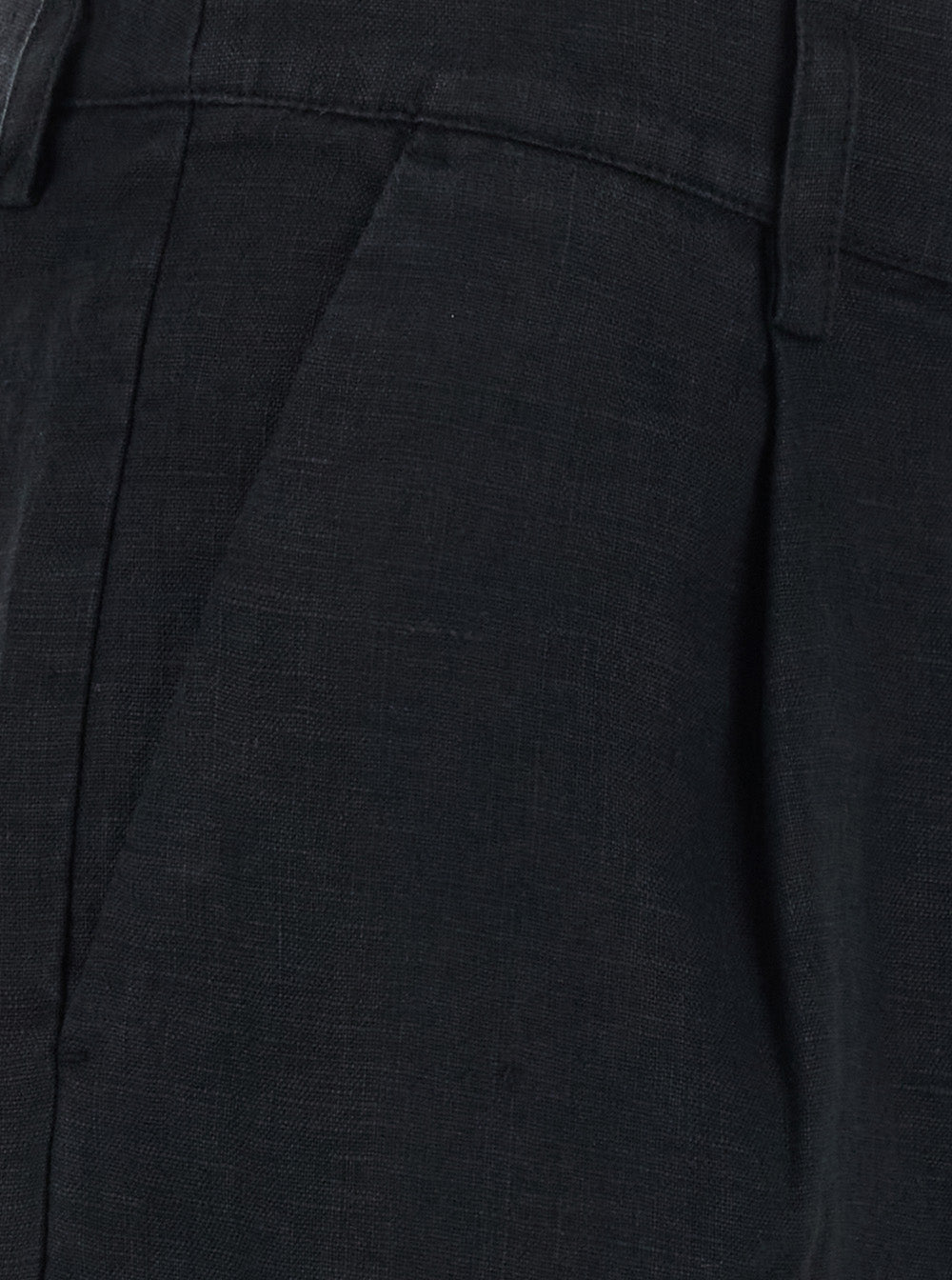 Leon High-Waisted Pants With Hidden Details In Black For Women Trousers