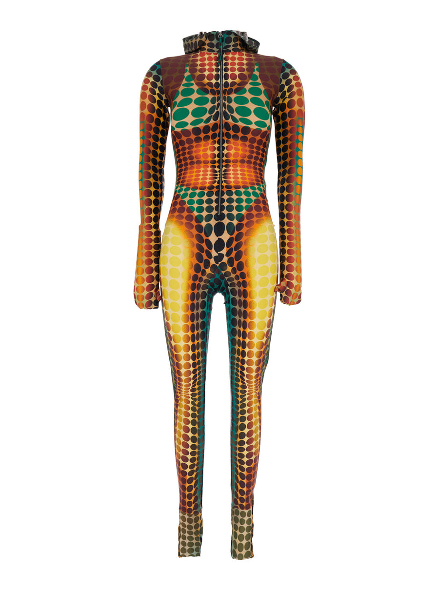One-Piece Jumpsuit Multicolour With Hood Jumpsuits