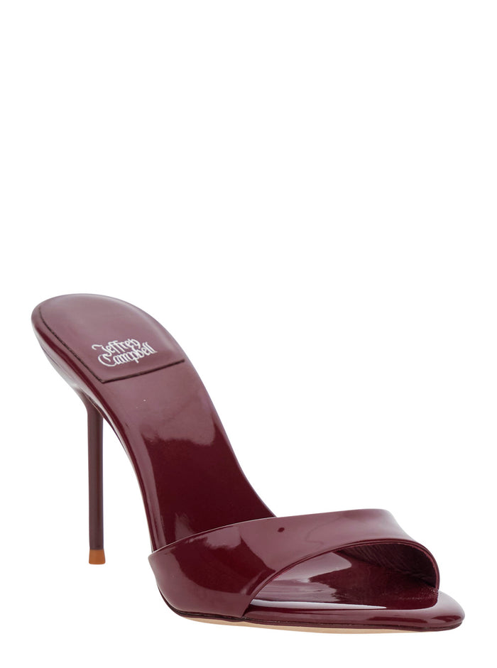 High Heel Sandals CE SOIRE PATENT Bordeaux - Leather Women Heels