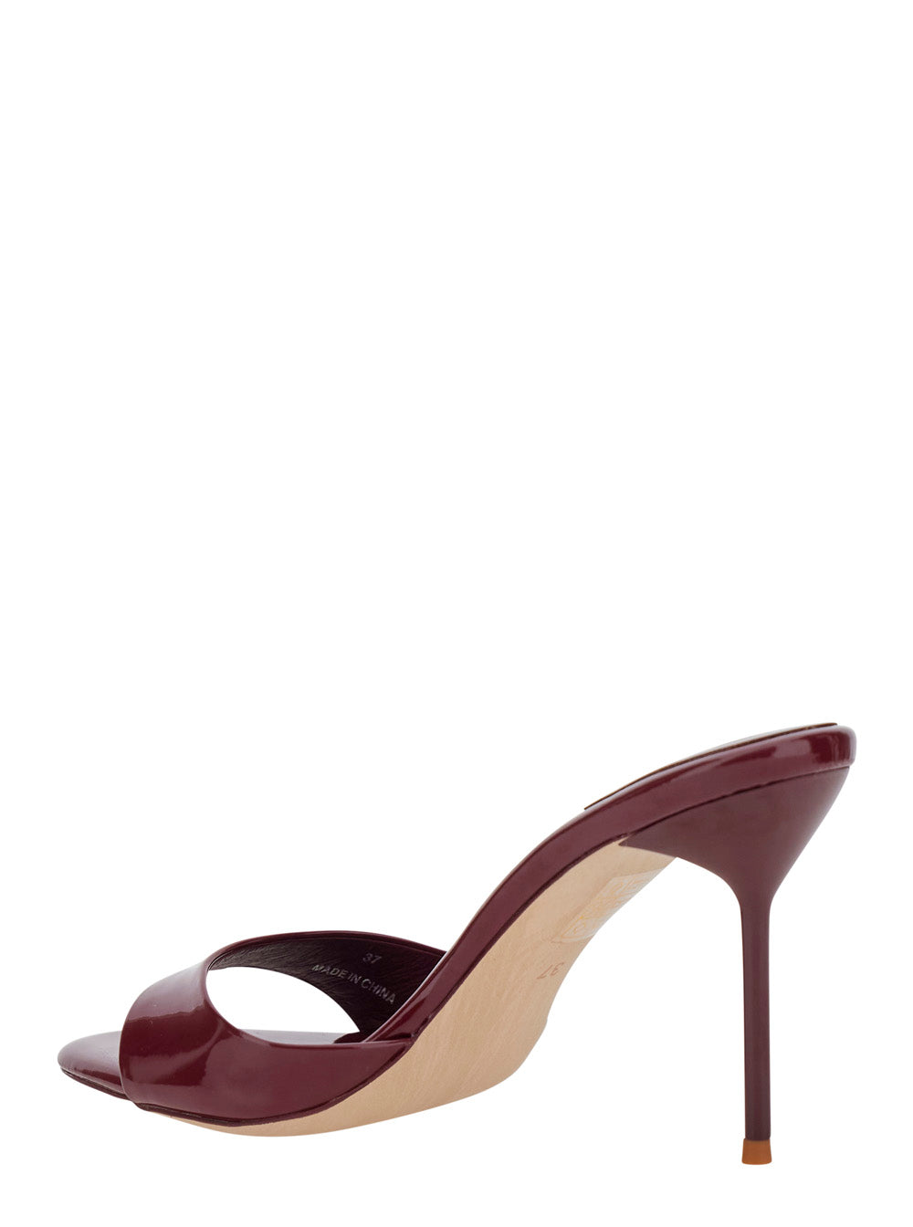 High Heel Sandals CE SOIRE PATENT Bordeaux - Leather Women Heels