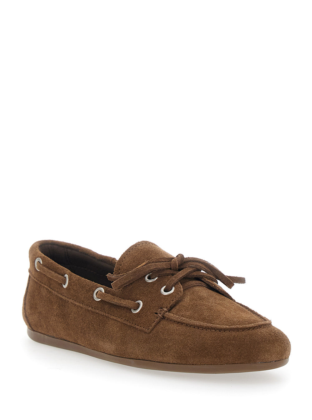 BOAST SUEDE Brown Wedges with Upper and Rubber Sole Loafers