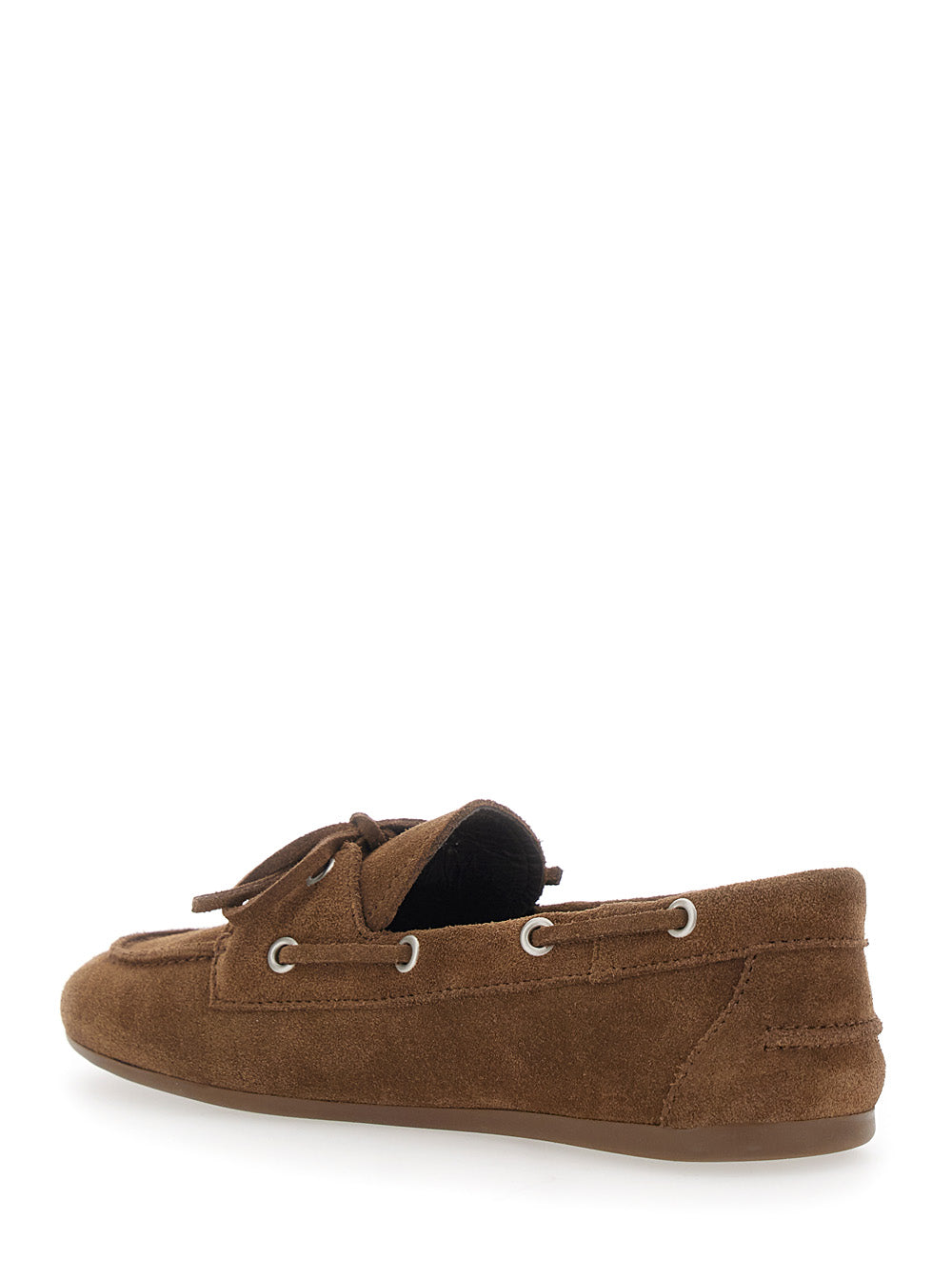 BOAST SUEDE Brown Wedges with Upper and Rubber Sole Loafers