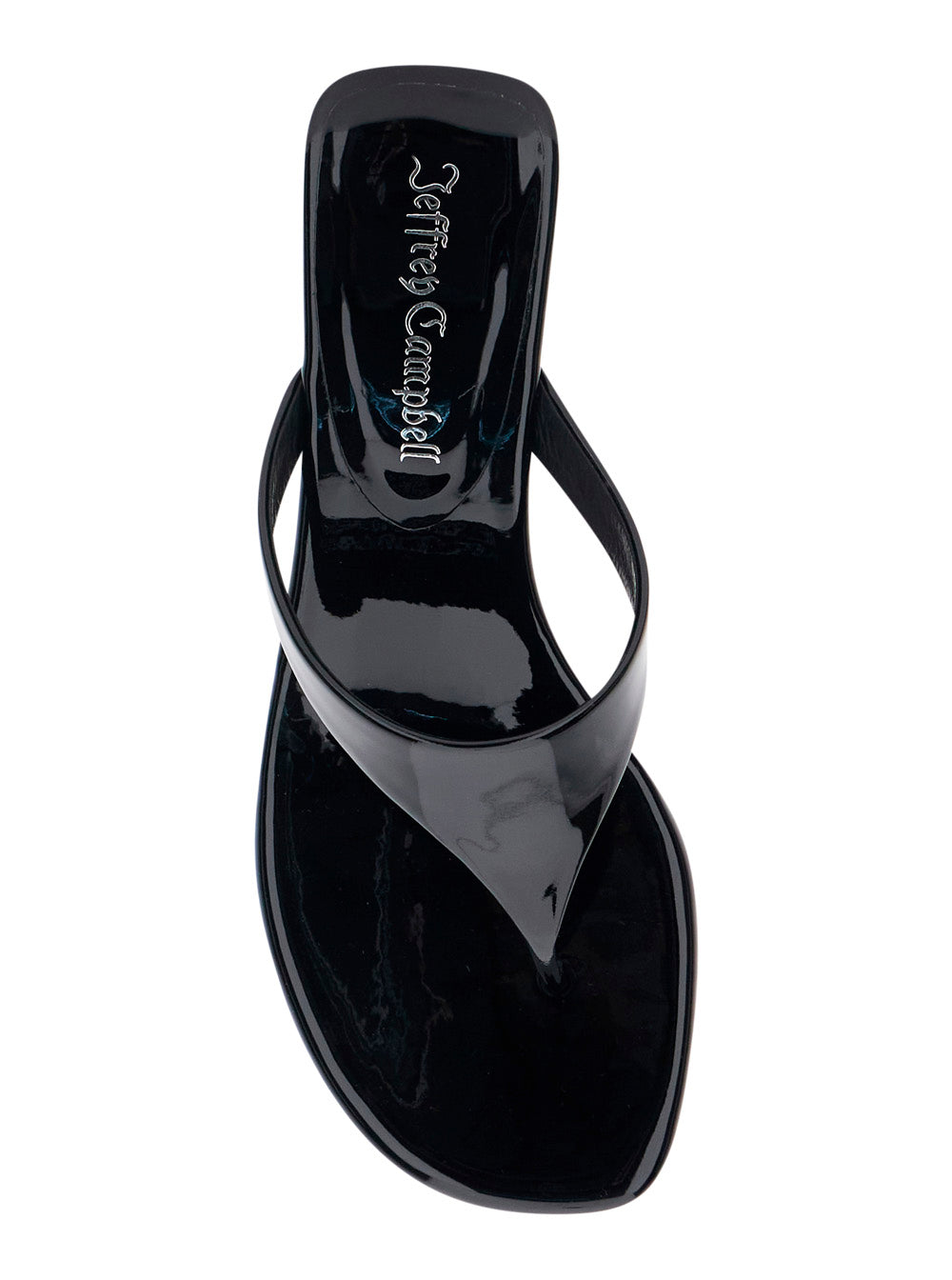 Medellin Patent Wedges With High Heel And Elegant Design Black Leather For Women