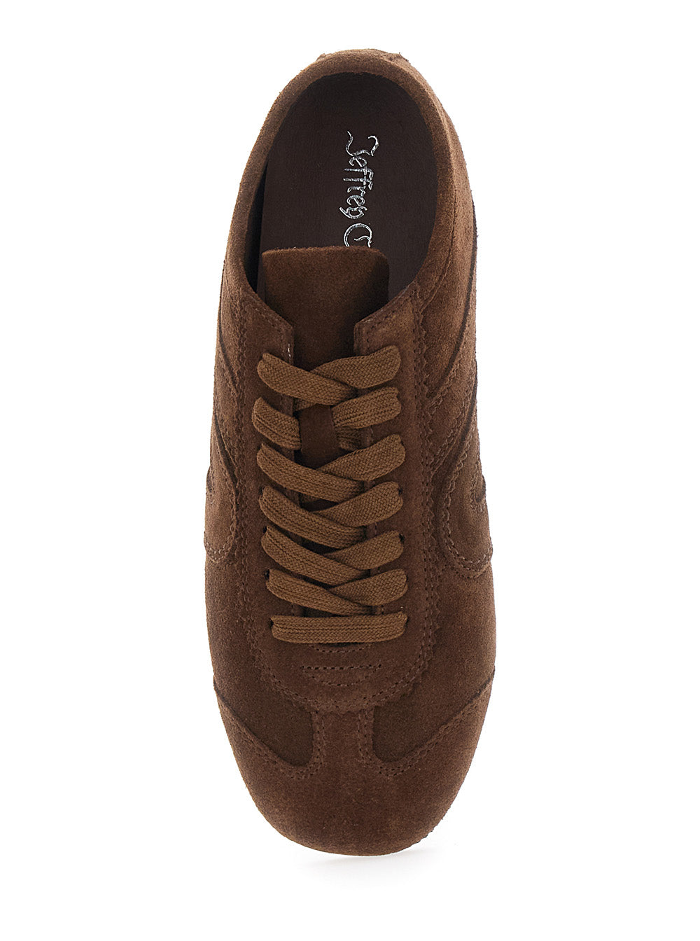 Brown Aleta Sneakers With Leather Upper And Rubber Sole For Women