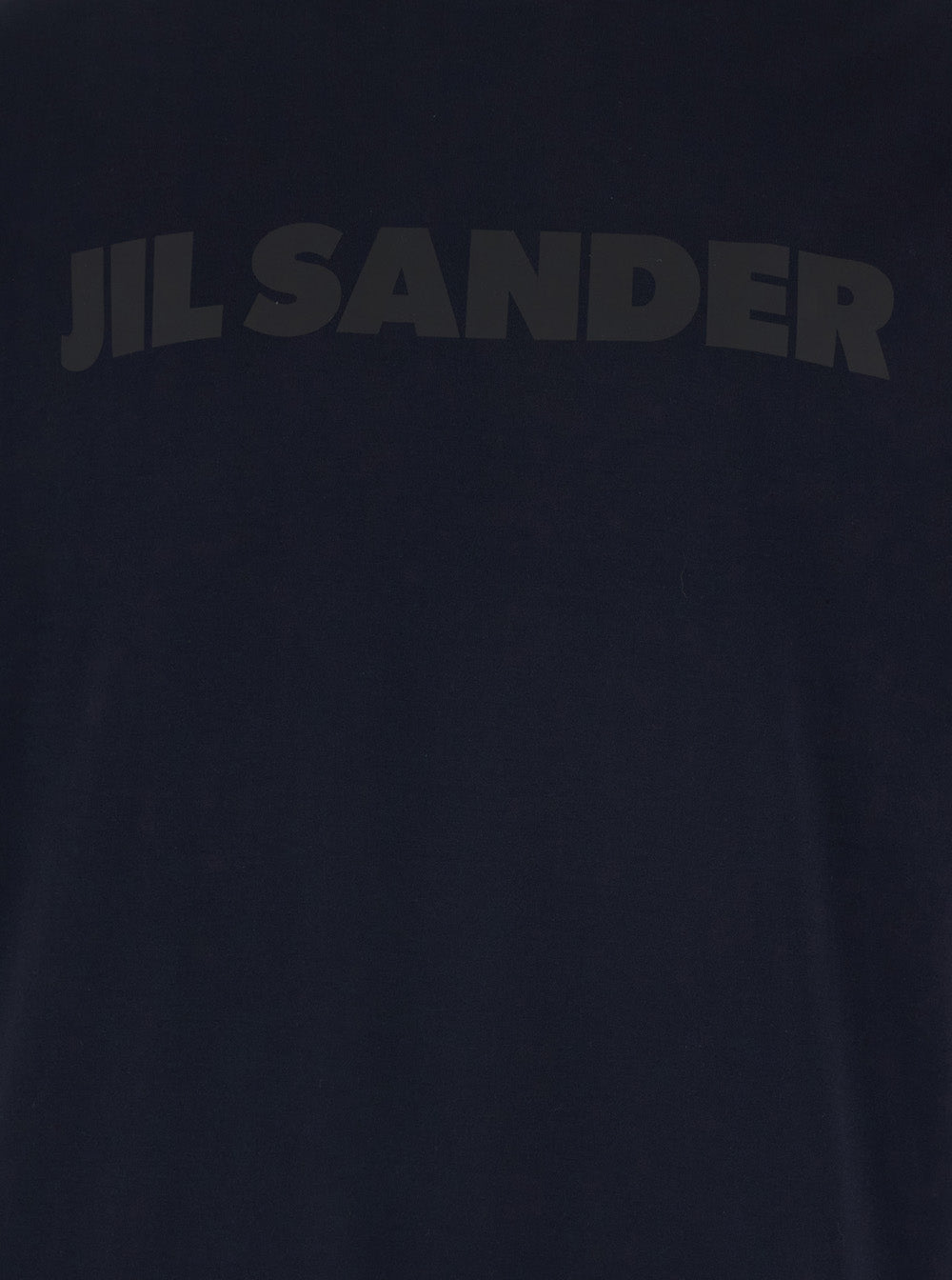 Crew Neck T-Shirt with Logo Lettering on the Front in Blue Cotton for Men Blu Tshirts And Polo Shirts