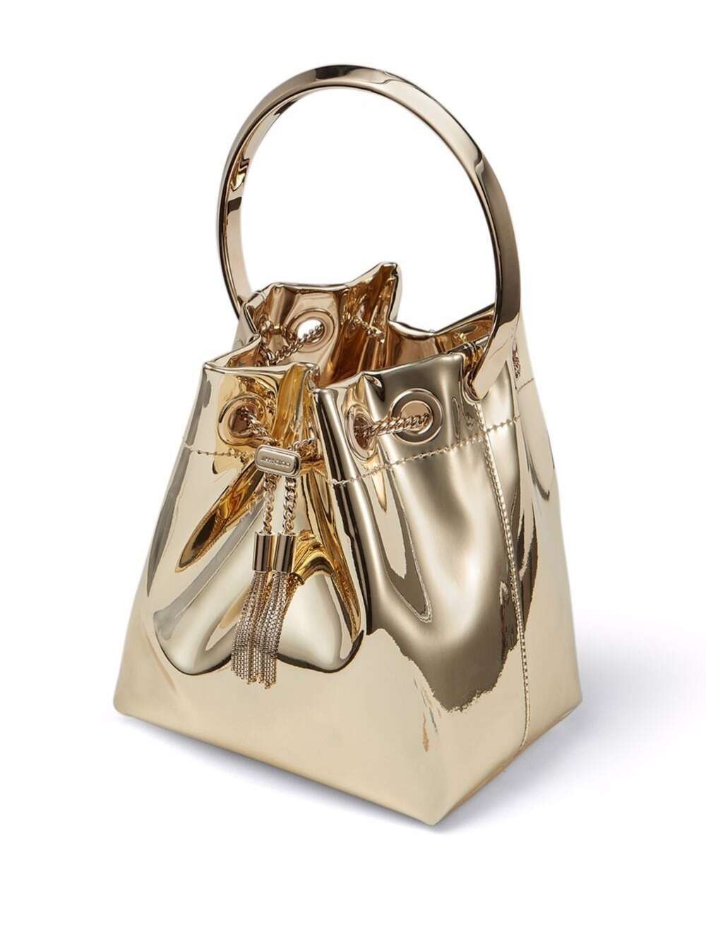 BON Clutch Bag with Metallic Leather Sphere Detail Clutches And Pochettes