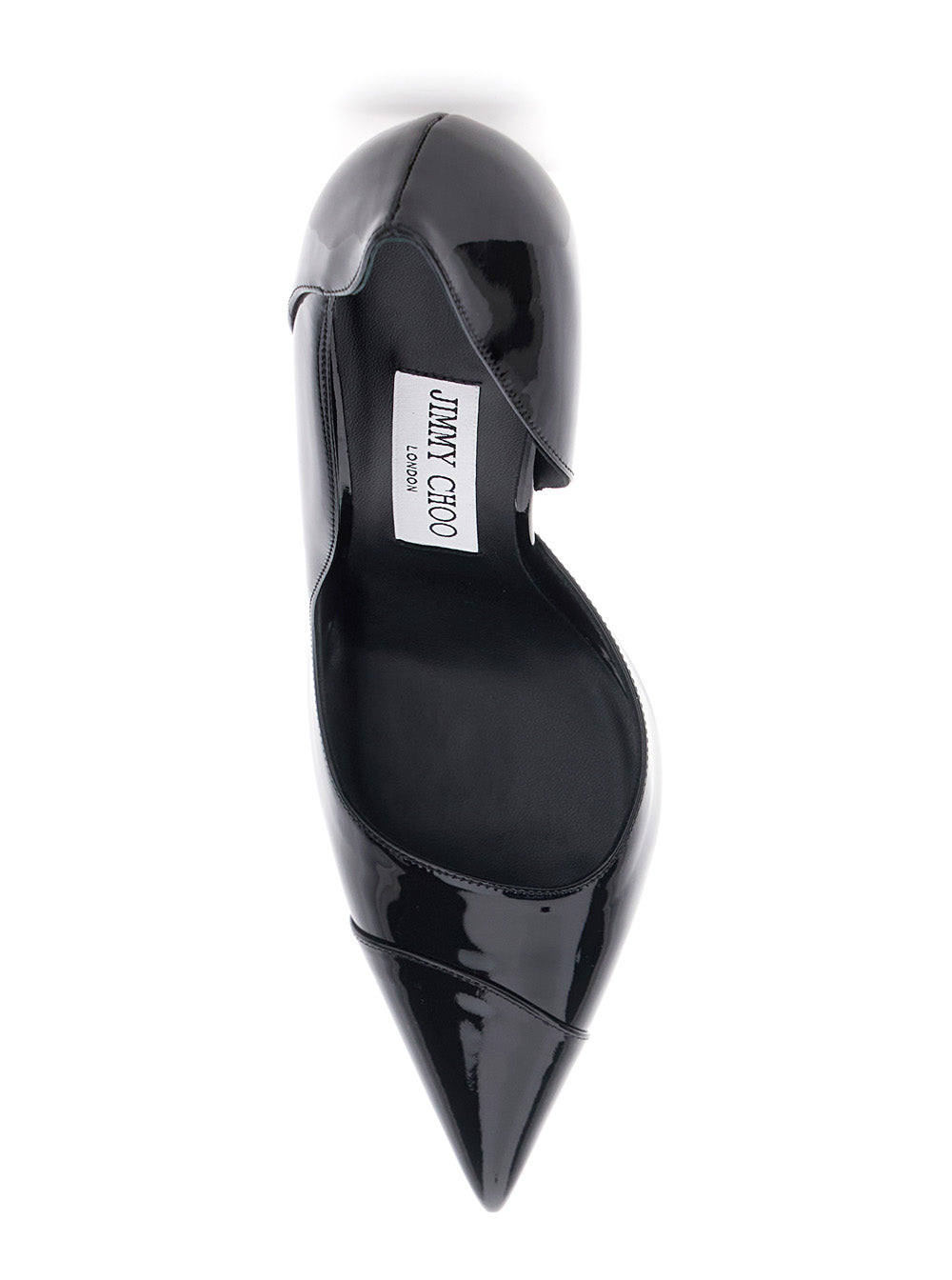 Black Brigitte Pumps with 100 mm Heel in Leather Heels