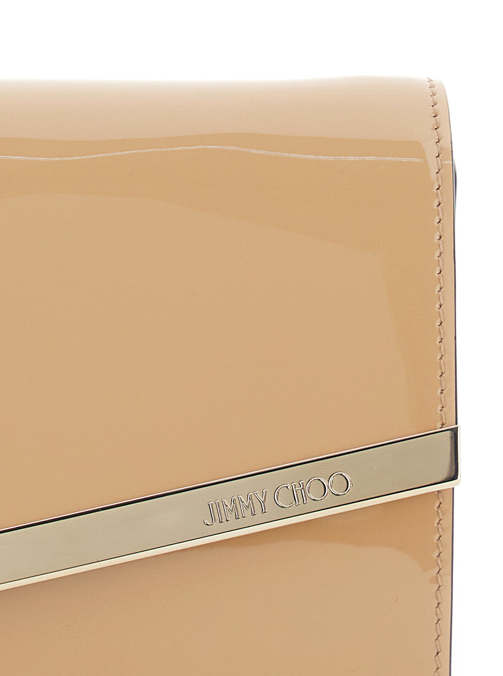 Clutch Emmie with Chain Strap and Patent Leather Envelope Design for Women Pink Clutches Pochettes