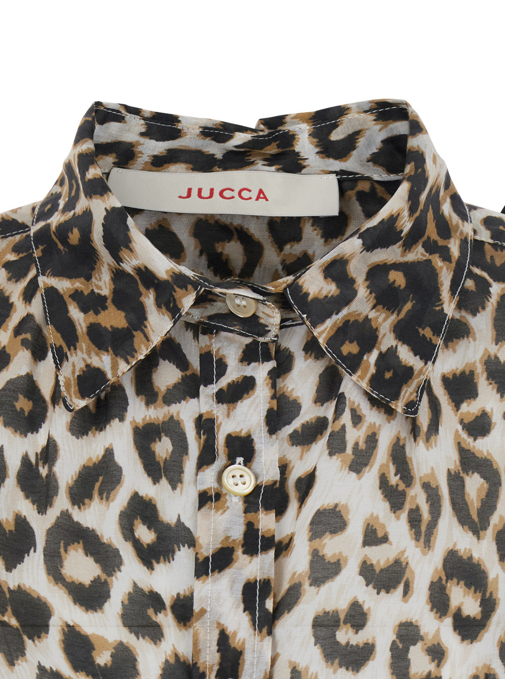 Brown Animalier Shirt With Animal Print Cotton For Women And Blouses