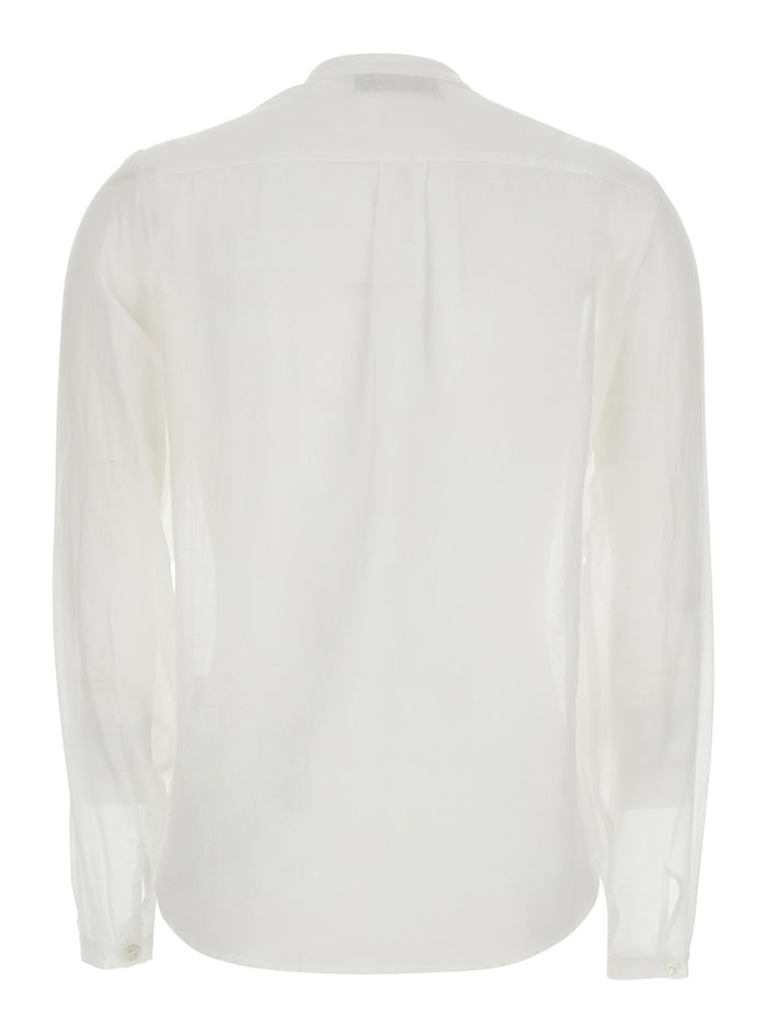 Silk Cotton Shirt White And Blouses