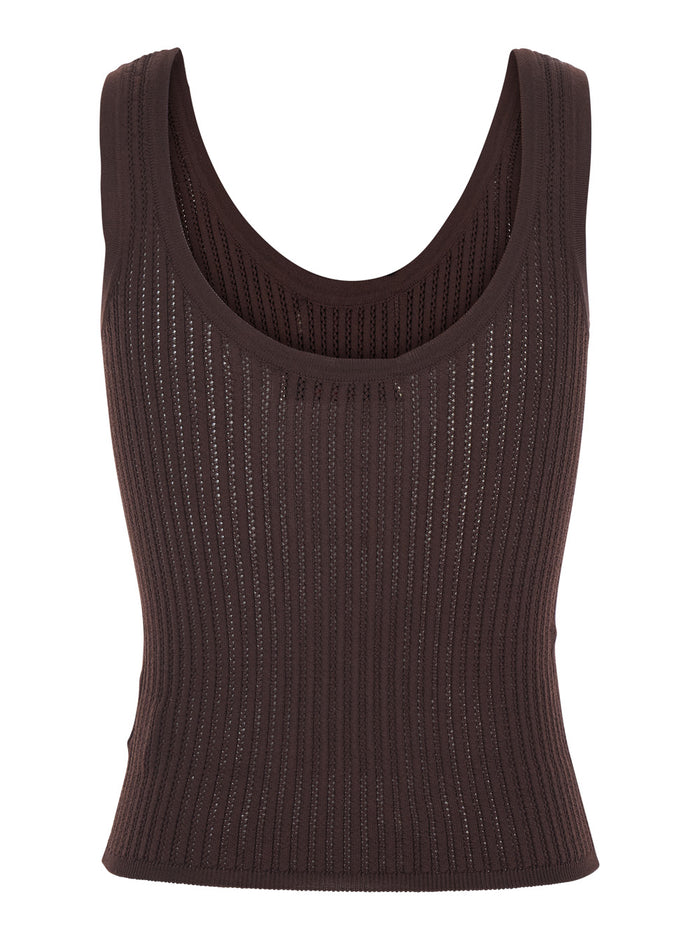 COTTON ROUND NECK PULL Brown Sweater for Women Jersey