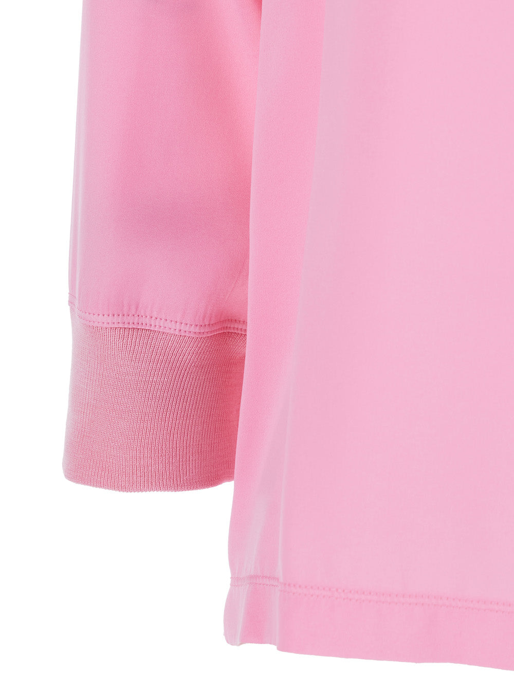 LONG SLEEVE TOP WITH ROUND NECK PINK Shirts And Blouses