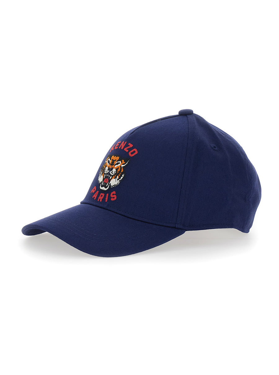 Hat Kids Unisex Blue Cotton