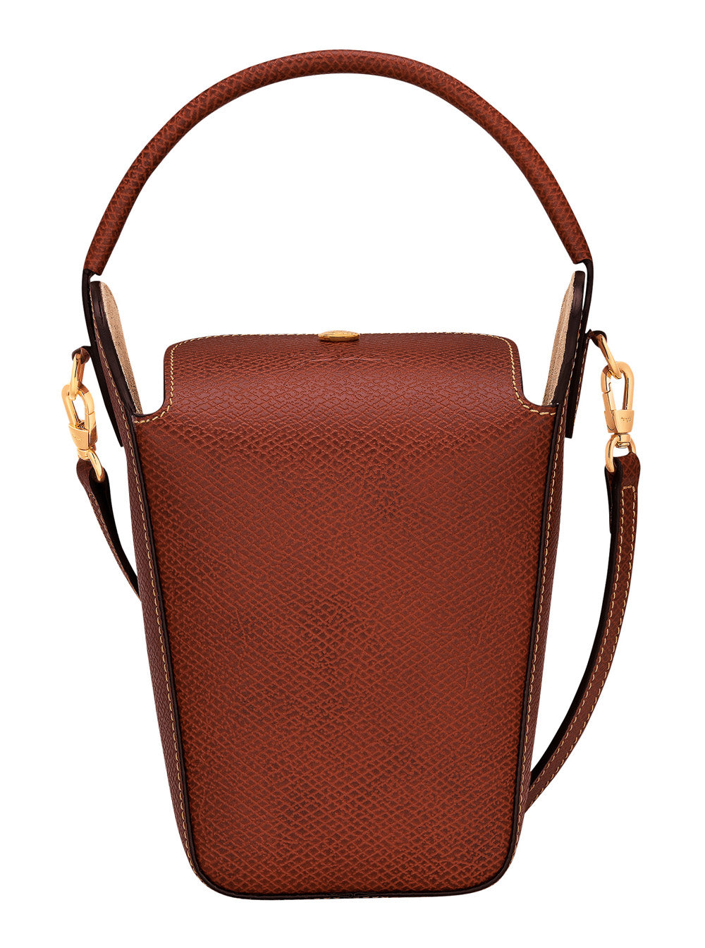 Epure Shoulder Bag With Adjustable And Removable Strap Logo Embossed On The Front Brown Leather For Women Crossbody