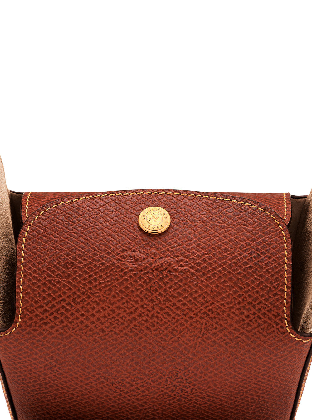 Epure Shoulder Bag With Adjustable And Removable Strap Logo Embossed On The Front Brown Leather For Women Crossbody