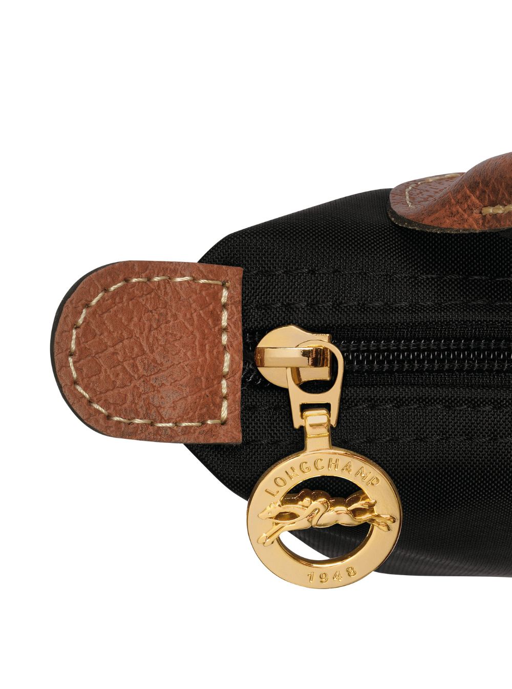 Handbag Le Pliage Original With Engraved Logo On Front Leather And Black Canvas For Women Nylon Hand Bags