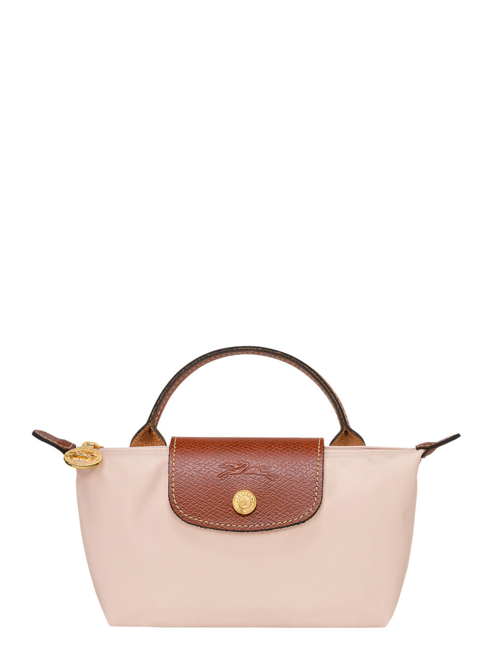 Le Pilage Original White Handbag With One Top Handle And Embossed Logo On The Front Ecoleather Woman Nylon Hand Bags