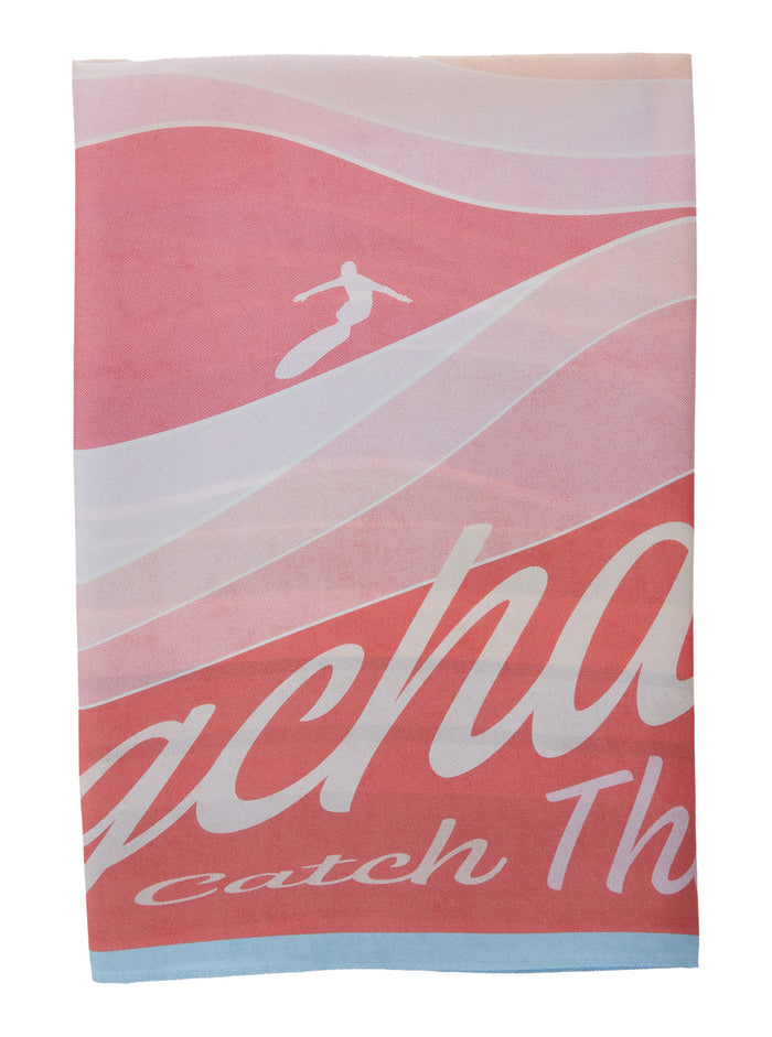 Red Silk All-Over Print Scarf for Women Scarfs And Foulards