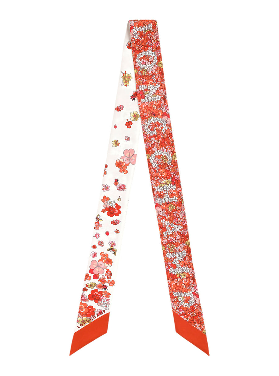 Scarf Silk Red All-Over Print