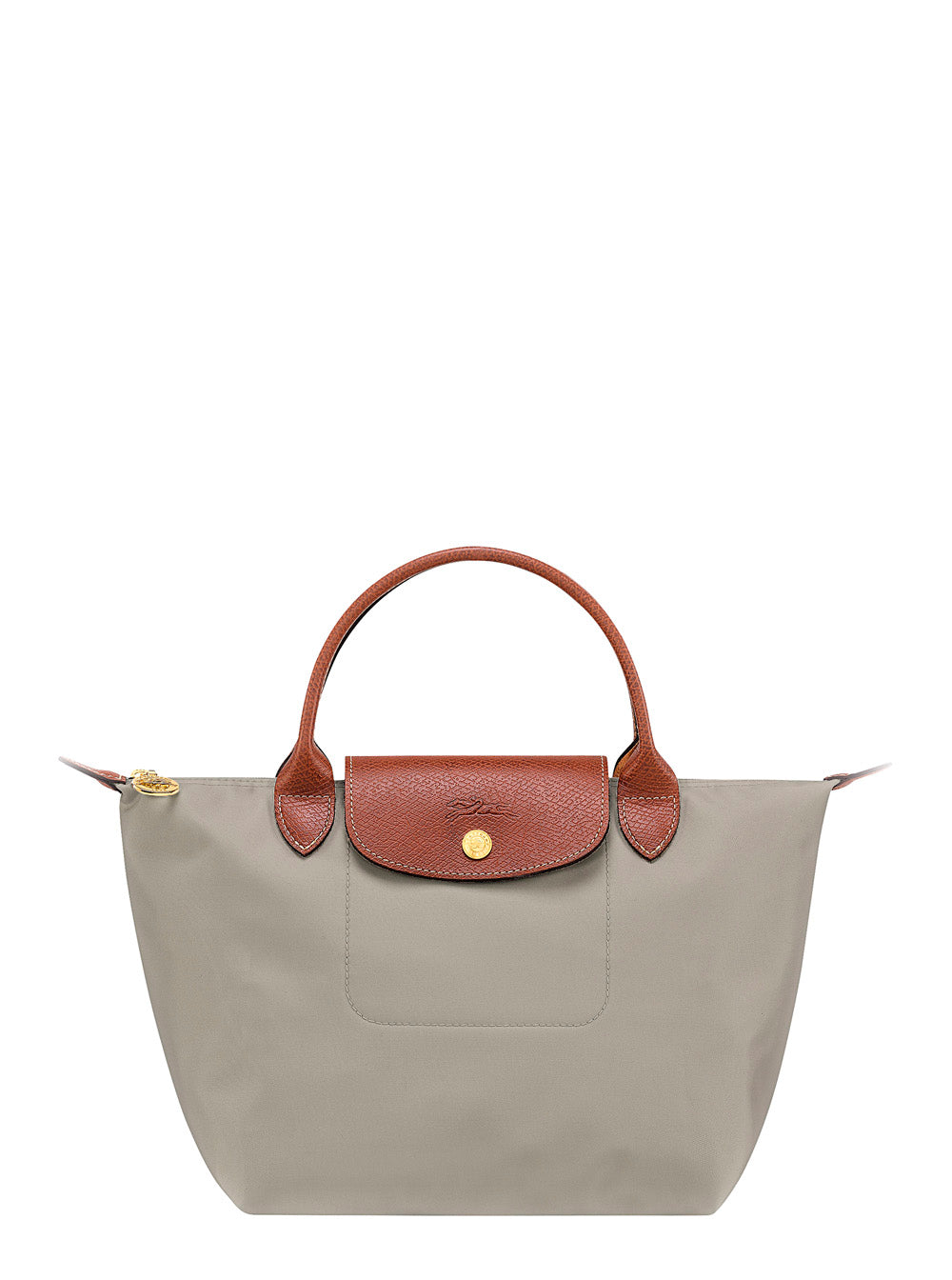 Handbag Le Pliage S With Engraved Logo Recycled Grey Fabric For Women Nylon Hand Bags