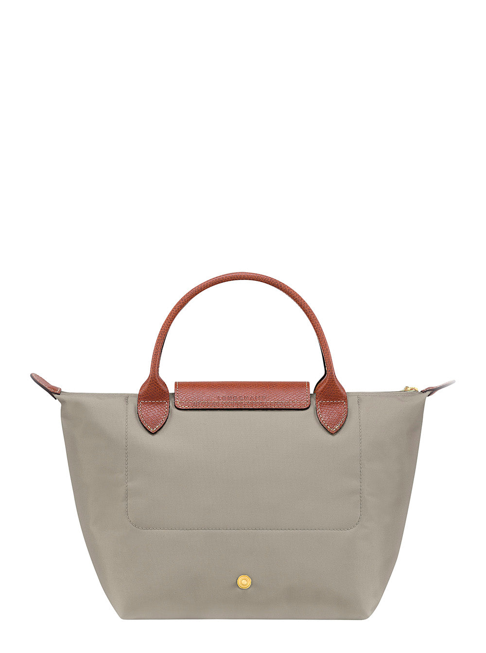 Handbag Le Pliage S With Engraved Logo Recycled Grey Fabric For Women Nylon Hand Bags