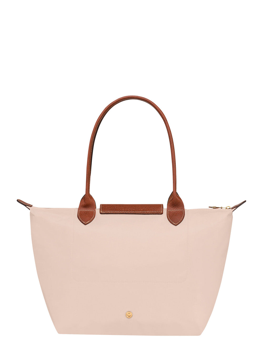 Le Pliage Original White Medium Shoulder Bag With Logo Printed Recycled Fabric For Women Nylon Hand
