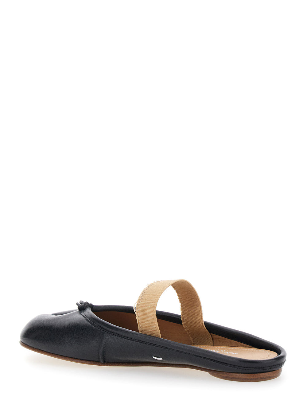 Tabi Ballerina Mule Elastic Band Black Ballerinas
