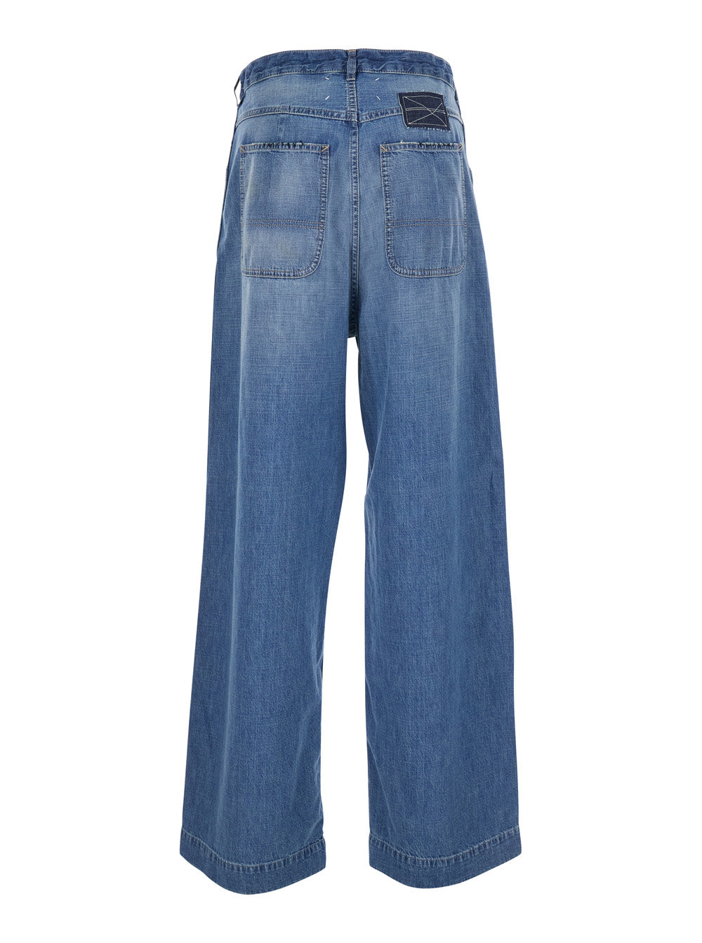 Pants Blue Jeans With Five Pockets In Cotton For Women Blu