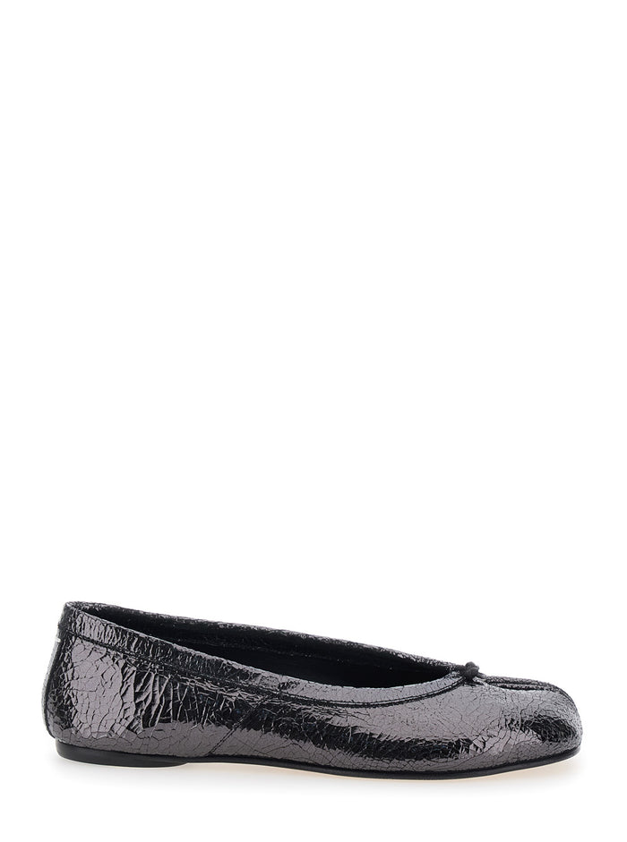 Tabi Ballet Flat New With Metallic Leather Sole, Women Ballerinas