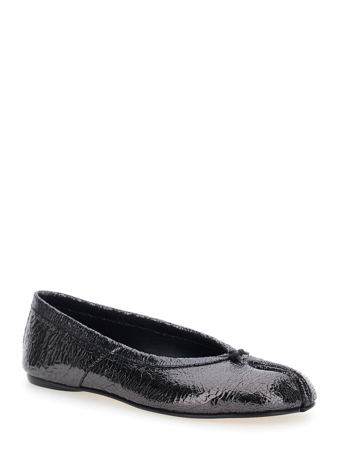 Tabi Ballet Flat New With Metallic Leather Sole, Women Ballerinas