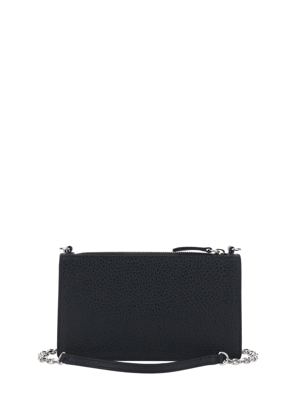 Zipped Chain Wallet With And Zip Black Unisex Mini Bags