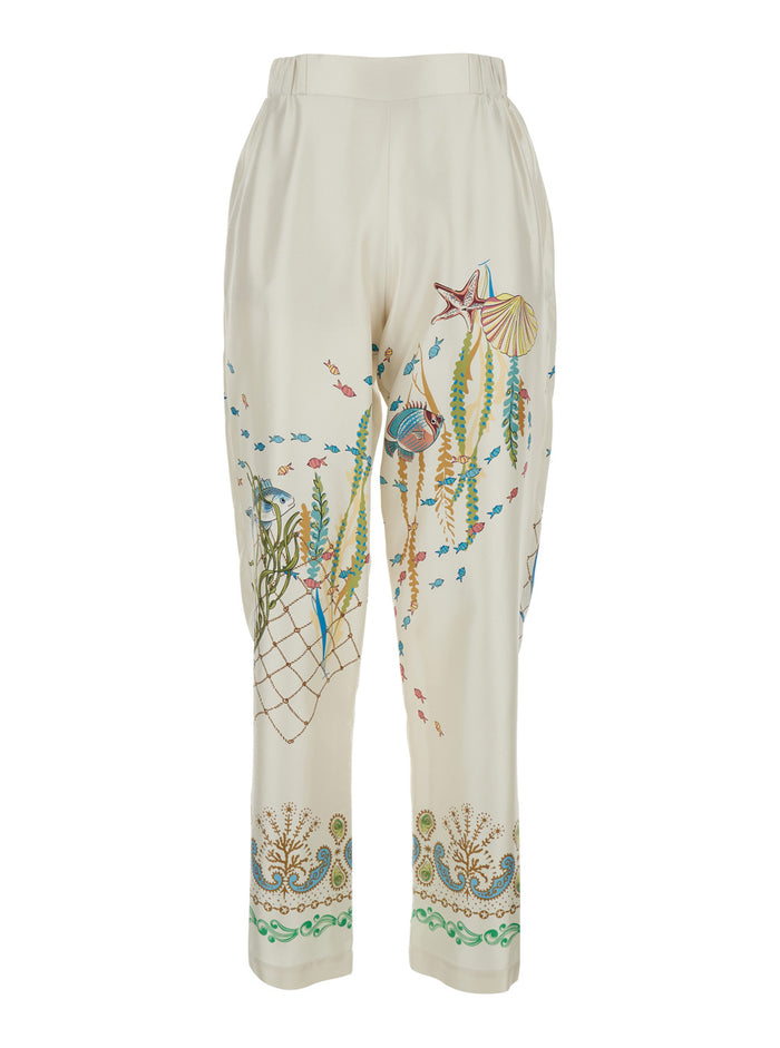 DORIS TROUSERS - Elegant In Silk Multicolor Women