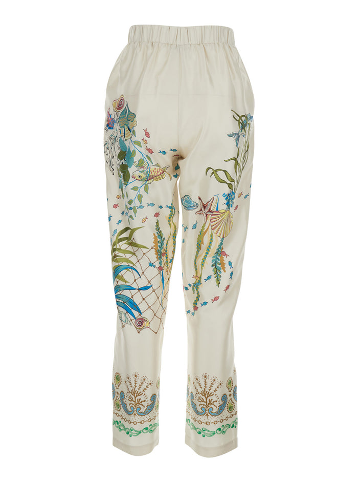 DORIS TROUSERS - Elegant In Silk Multicolor Women