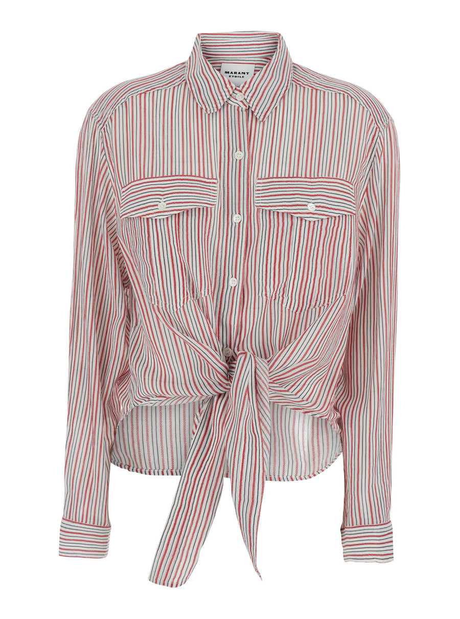 Shirt Nath Red Cotton Blouses
