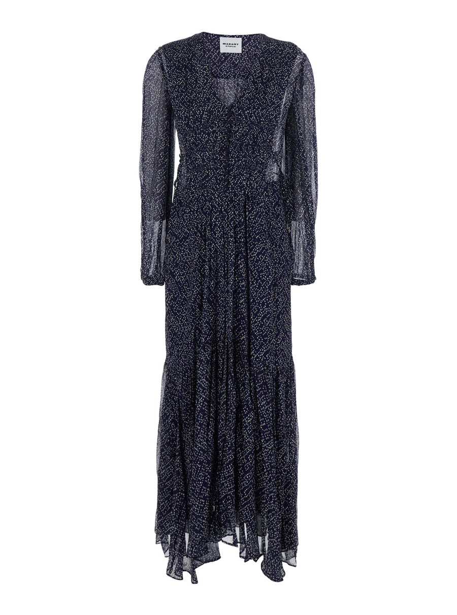 Midi Dress Briane Blue Viscose