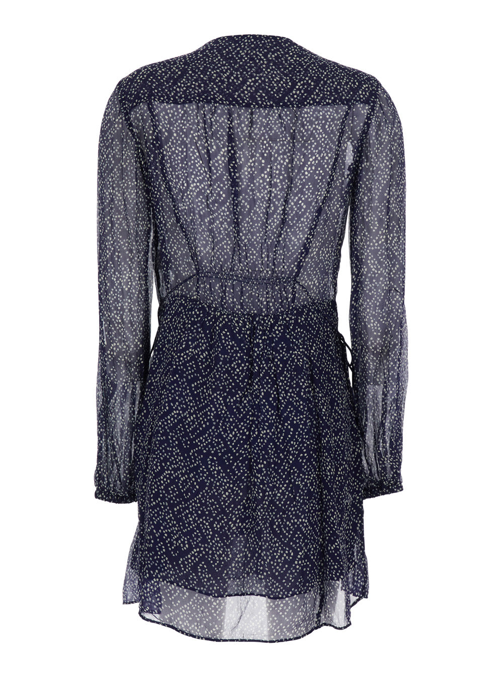 Dress Loriena with V-Neck and All-Over Print in Blue for Women Blu Viscose