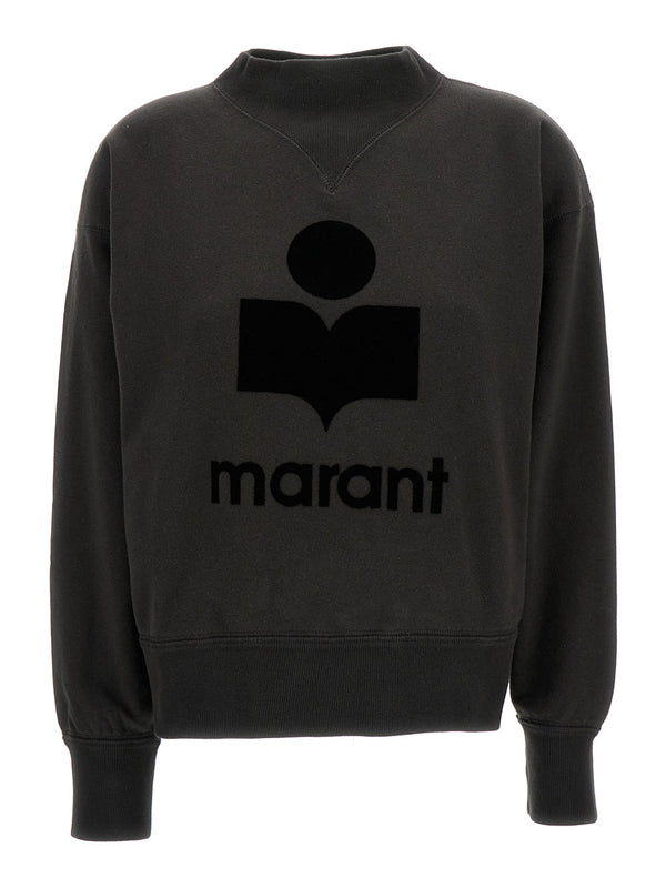 Sweatshirt Black Cotton Blend Sweatshirts