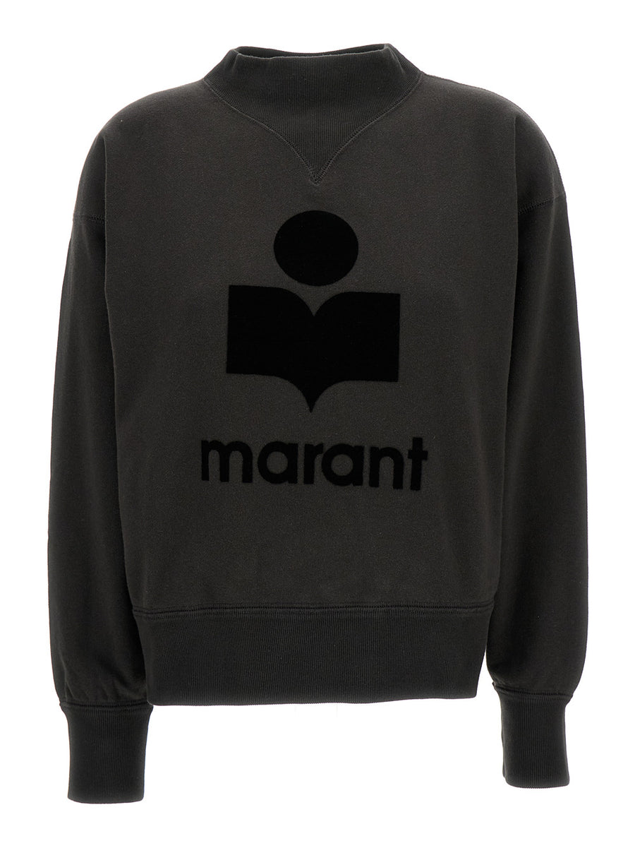 Sweatshirt Black Cotton Blend Sweatshirts