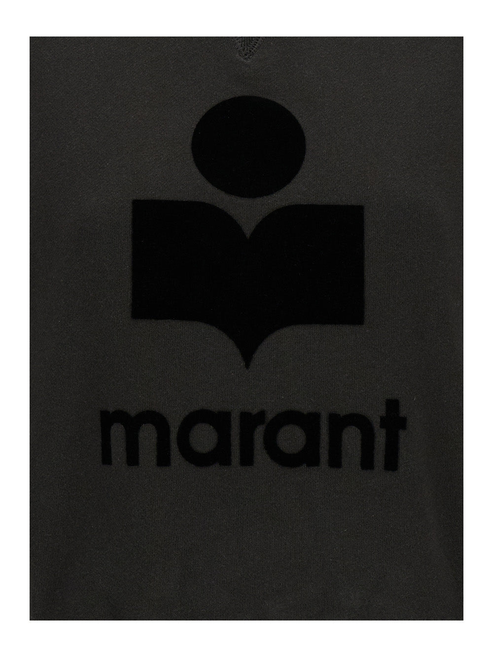 Sweatshirt ISABEL MARANT ETOILE Black with Contrast Logo Print in Cotton Blend for Women Polyester Sweatshirts