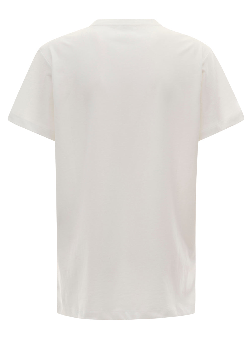 T-Shirt Aby Crew Neck with Small Print in White Women Tshirts And Polo Shirts