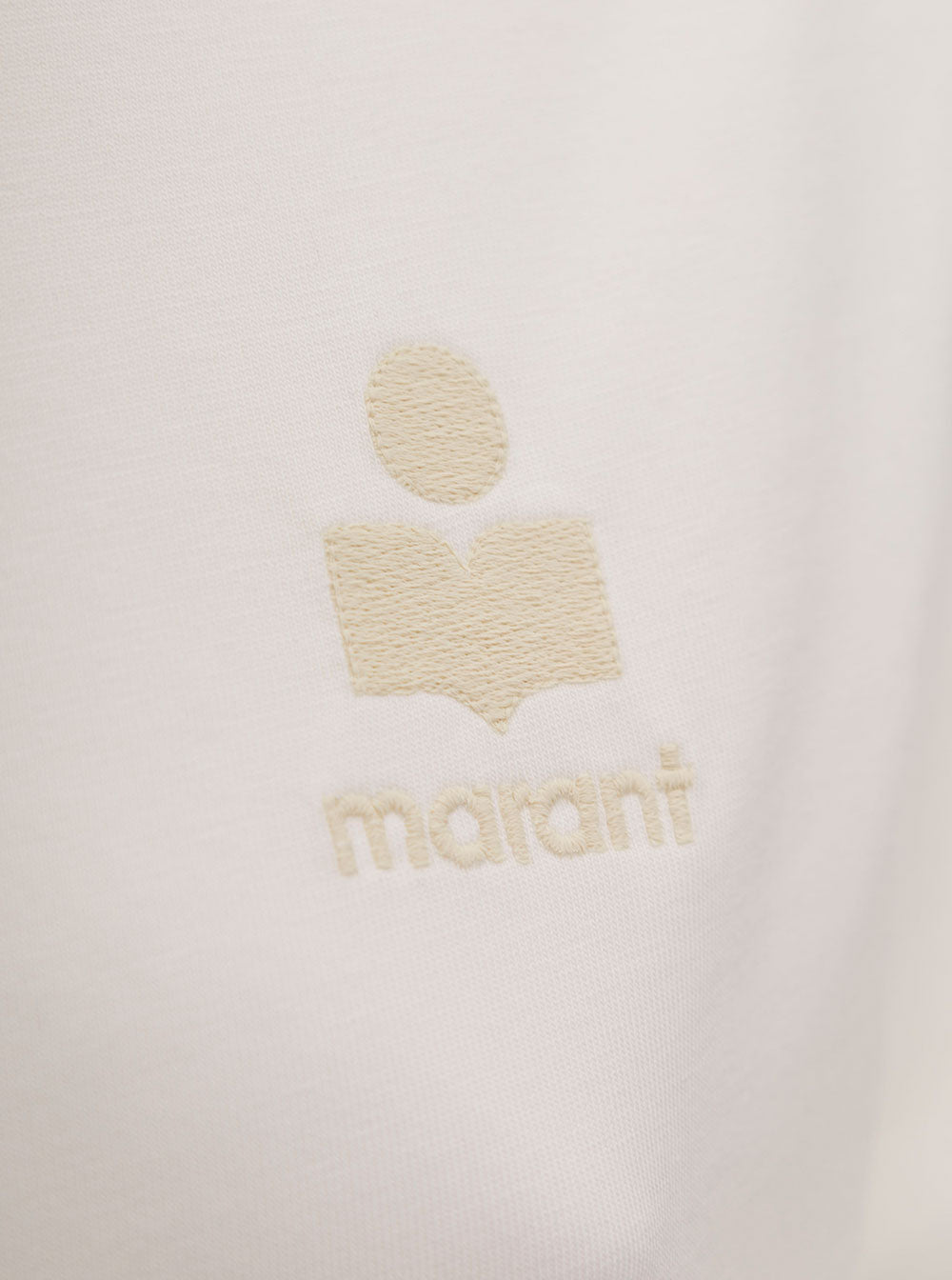 T-Shirt Aby Crew Neck with Small Print in White Women Tshirts And Polo Shirts