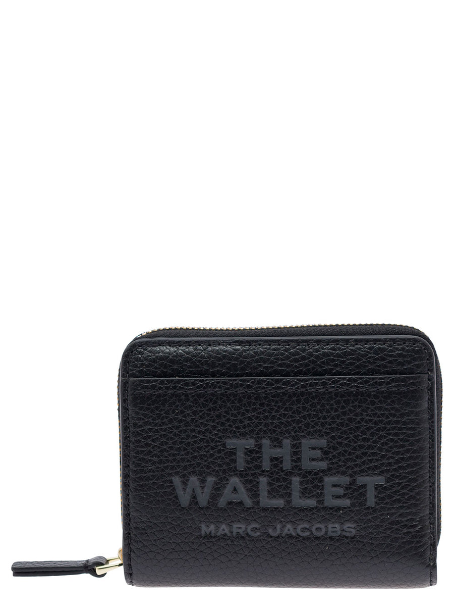 Wallet The Mini Black Pebbled Leather