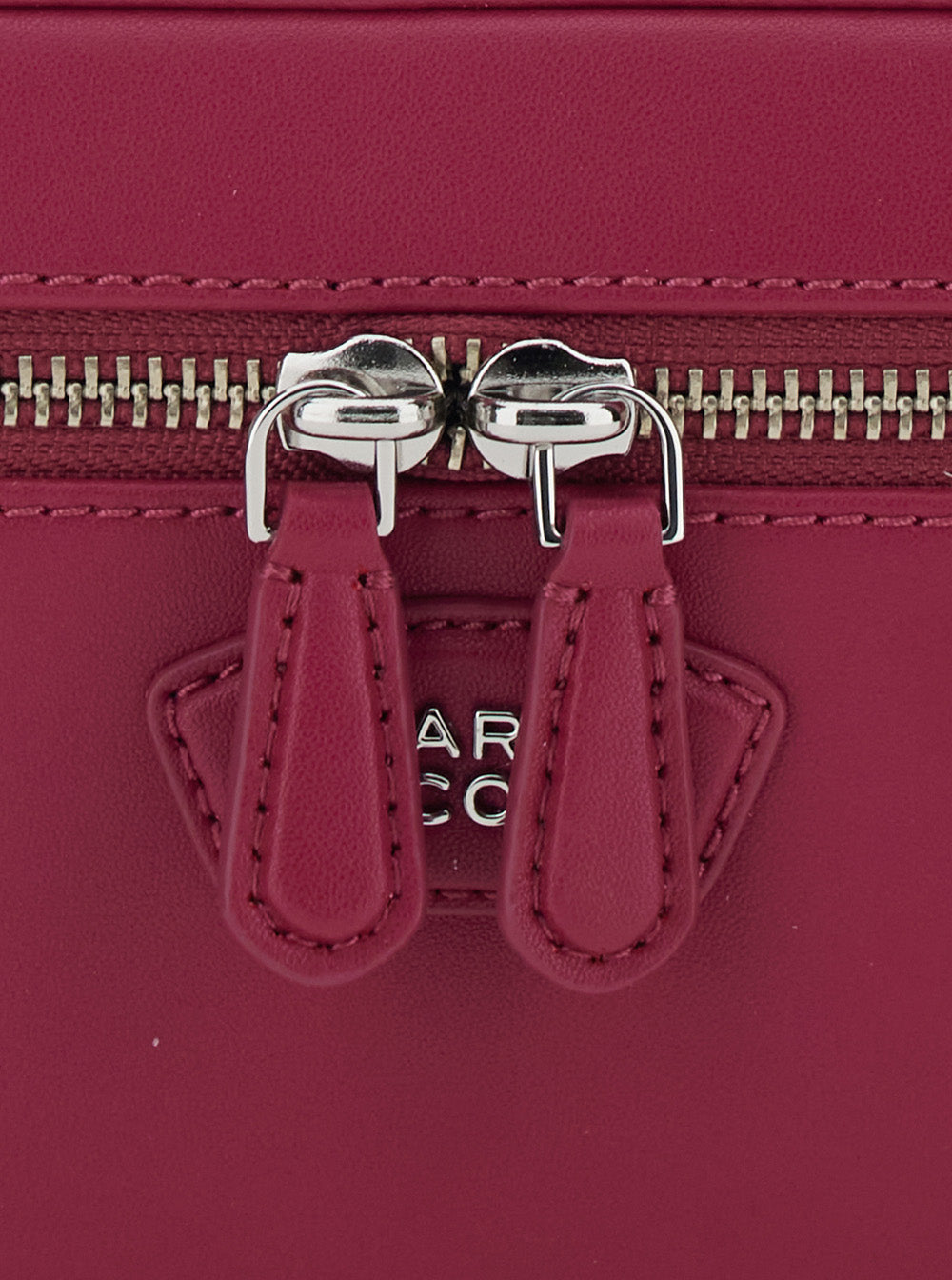 Shoulder Bag The Vanity with Removable Strap and Logo Lettering on Front in Pink Leather for Women Split Cow Crossbody