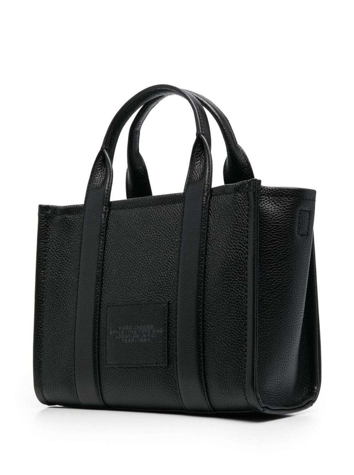 Bag The Mini Tote with Black Hammered Leather Logo for Women Cow Hand