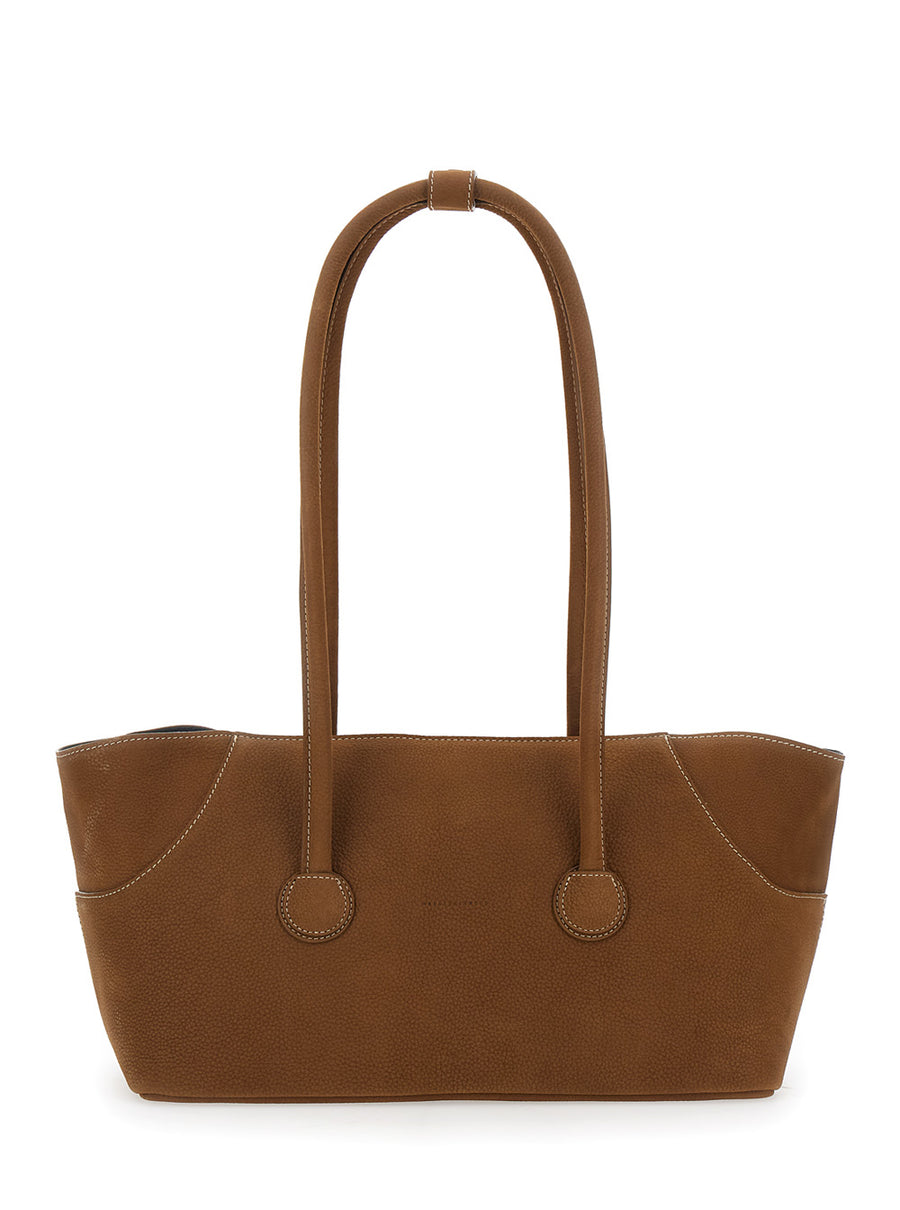 Shoulder Bag Boat Shopper Large Brown Leather Cow