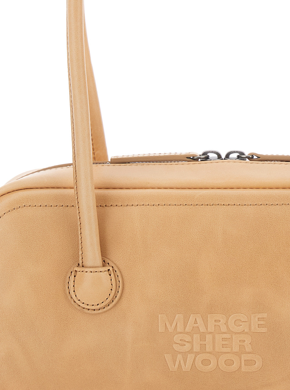 Shoulder Bag SOFT BOSTON EW Beige with Elegant Leather Details Cow