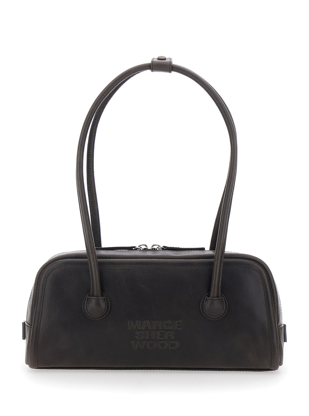 Shoulder Bag SOFT BOSTON EW with Brown Leather Details for Women Cow